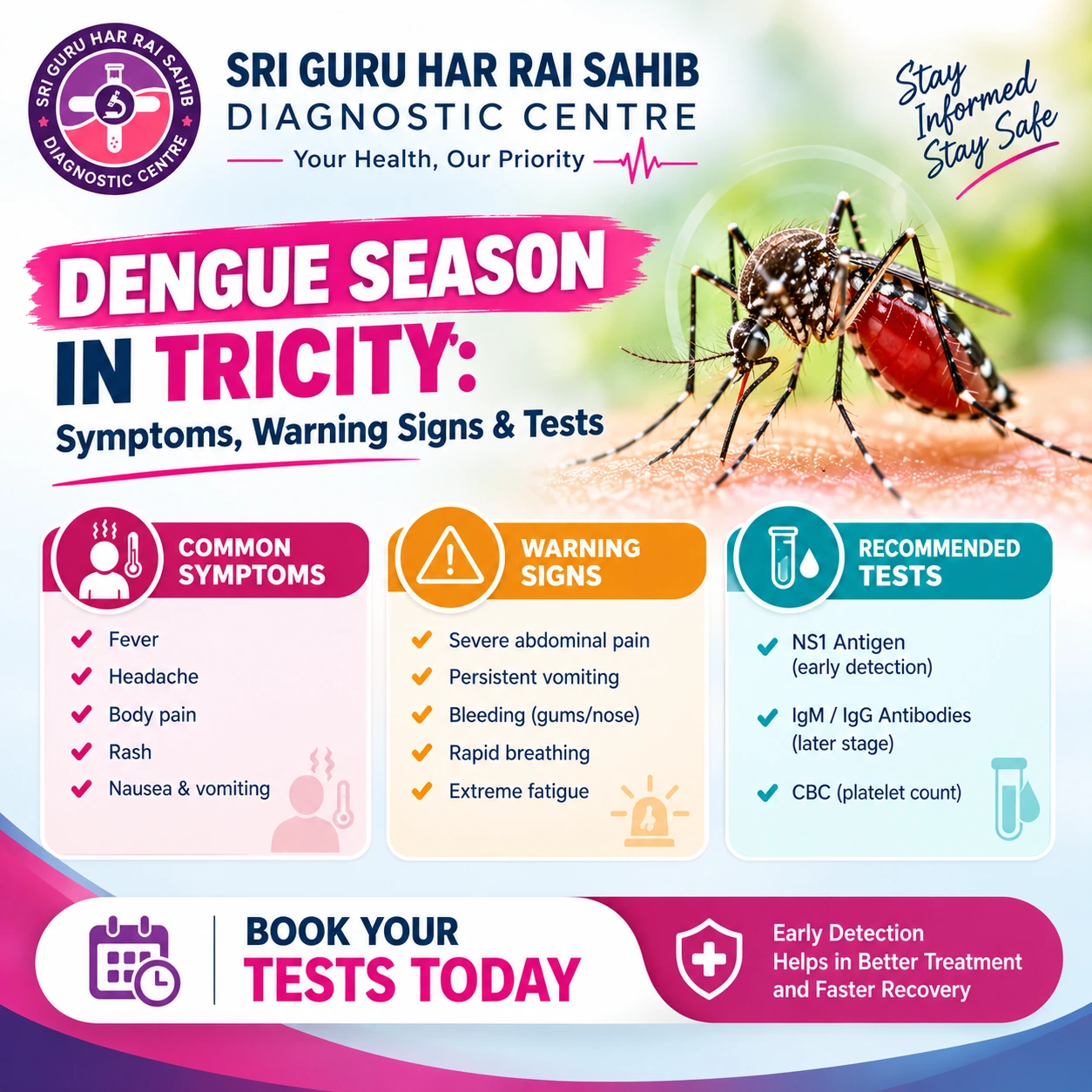Dengue Season in Tricity Symptoms Warning Signs and Tests